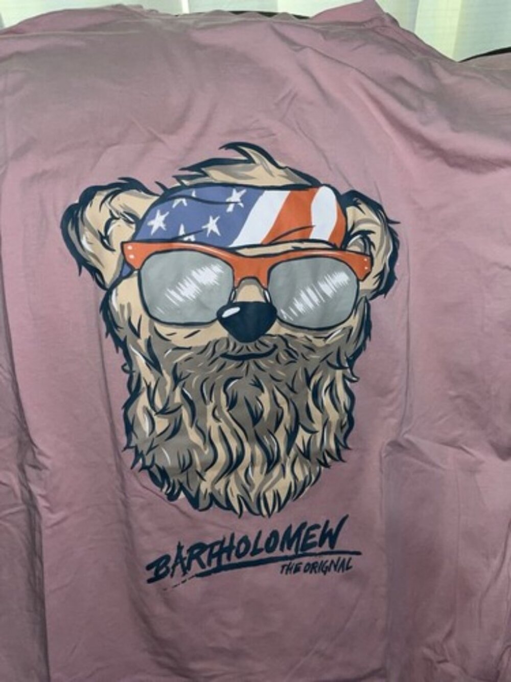 Dusty Pink Bartholomew Long Sleeve Tshirt Size Large- So SOft 0413